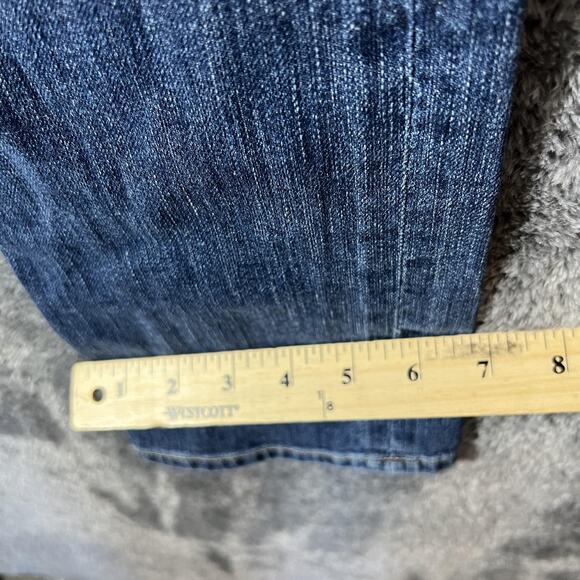 H&M Mama Maternity Jeans Womens 10 Blue Full Over Belly Panel Skinny Stretch - Picture 9 of 10